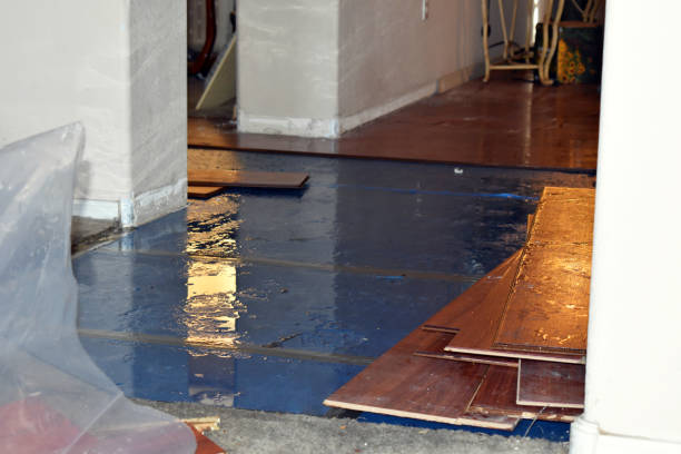Professional Burst Pipe Cleanup technician working in Garwood, NJ